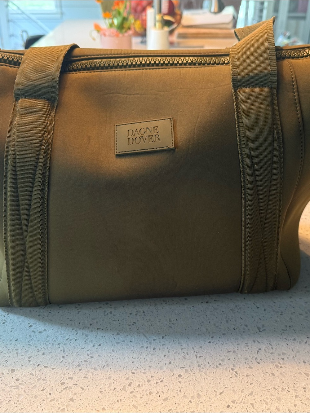 Dagne Dover Olive Green Toiletry Bag